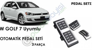 Resim Volkswagen Golf 7 Otomatik Pedal Set Orjinal Style 3 Parça Geçmeli 