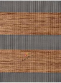 Resim Stor Zebra Perde Eteği Dilimli(Alüminyum Kasa Metal Ayak soft123456, Açık Kahverengi, 30 x 30 