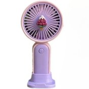 Resim lumed Taşınabilir Mini Fan Vantilatör Şarjlı Mini Serinletici Masaüstü Vantilatör Stantlı Fan 