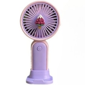 Resim lumed Taşınabilir Mini Fan Vantilatör Şarjlı Mini Serinletici Masaüstü Vantilatör Stantlı Fan 