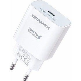 Resim Dramex DPD20B Valence 20W Pd Type-C Çıkışlı Hızlı Şarj Adaptörü 