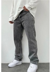 Resim Gri Baggy Pantolon-Erkek Gri 