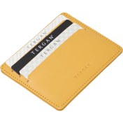 Resim Sarı Deri Unisex Kredi Kartlık - S1KK00001050-H5G 