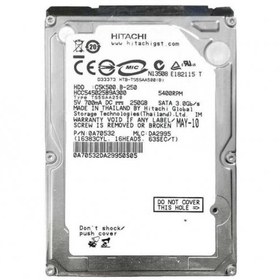 Resim Hitachi C5K500 B-250 250 GB SATA2 5400 Rpm 8 MB 2.5" Notebook HDD Hitachi