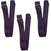 Resim Kemer Tokalı Askı 3'lü Adet Dayanıklı Deri Çanta Askısı - Mor Mor 