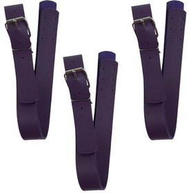 Resim Kemer Tokalı Askı 3'lü Adet Dayanıklı Deri Çanta Askısı - Mor Mor 
