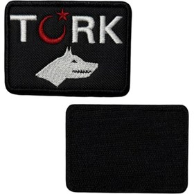 Resim Ex Patch Bozkurt ve Ay Yıldızlı Türk Patch Peç - 8x6 cm 