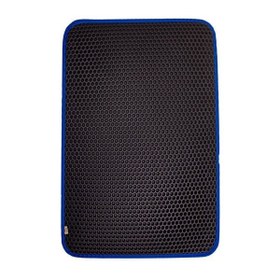 Resim Cattie Altıgen Model Kum Toplayıcı Fonksiyonel Kedi Paspası Large Mavi 50x75 Cm 