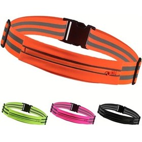 Resim Sunshine022 Pembe Koşu Kemeri Yansımalı Ayarlanabilir Dayanıklı Polyester Pembe 