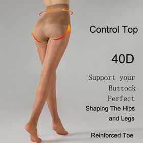 Resim Kadınlar için Şekillendirici Tayt - Karın Kontrolü, Dikişsiz Bel, Duruş Düzeltme ve Kalça Kaldırma, Kaymaz Tutuş, Günlük ve Resmi Giyim - 40D Mikrofiber, Karın Kontrolü Şekillendirici, Vücut Şekillendirici Giyim, Zarif Tasarım, Pürüzsüz Doku, Bel Eğitmeni, Vücut Kontürleme, Kadınlar için Pantolon, Kadınlar için Tayt, Bel Eğitmeni Olmayan Tayt 
