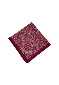 Resim Mim Eşarp Mim Prime Pamuk Çiçek Desenli Eşarp 90x90 Cm Vişne Çürüğü 