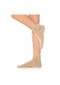 Resim Saysez Bambu Kadın Yarım Konç Bej Vizon Düz Çorap Dikişsiz Premium Kutulu 5'li Renkli 