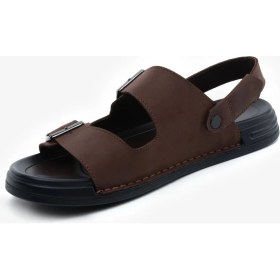Resim Greyder Erkek Kahverengi Hakiki Deri Sandalet 5Y1CS64700 