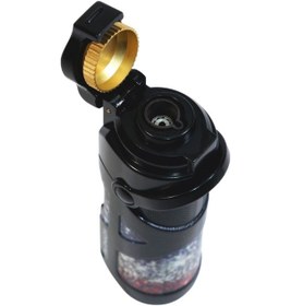 Resim Parmida Tek Torch Pürmüz Siyah Desenli Metal Puro Çakmağı 