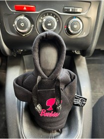 Resim SSS TEKSTİL SİHİRLİELLER35 barbie siyah Hoodie - Araç Vites Kıyafeti - Vites Poları - Her Araca Uyumlu Vites Hoodie 
