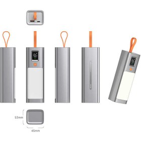 Resim Xipin T134L Işıklı PD 100W Hızlı Şarj Özellikli 20000 Mah Powerbank - Gri 