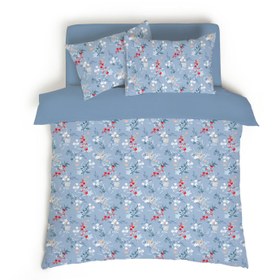 Resim Evmila Minik Çiçekler Desenli Nevresim Takımı - 220x240 Cm Nevresim + 50x70 Yastık kılıfı + 180x200 Cm Çarşaf 