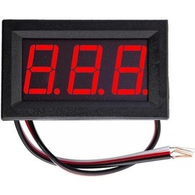Resim 0.56 İnch Dc 0-30v Digital Kırmızı Voltmetre 3 Telli Panel Tip 