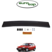 Resim EUROCAP Fiat Tipo Ön Kaput Koruma Rüzgarlığı 3mm Akrilik (ABS) Parlak Siyah Deflektör 1988-2000 