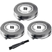 Resim Philips Norelco Serisi 3000, 2000, 1000 Shavers Tıraş Kafaları J30/52 (Yurt Dışından) 