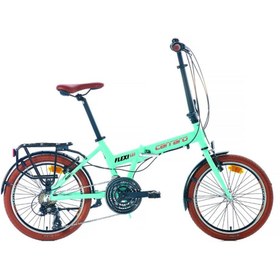Resim Carraro Flexi 121 V - 20 Jant 21 Vites Katlanır Bisiklet - Turkuaz / Siyah Bakır 