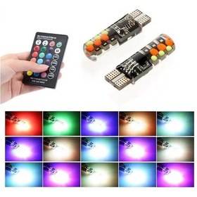 Resim CARUB Ampul12v T-10 Çakarlı Kumandalı Yeni Nesil 