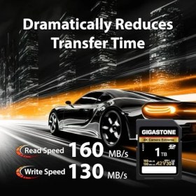 Resim Gigastone Gıgastone 1tb Sdxc Hafıza Kartı 4K Kamera Extreme, Canon Olympus Dijital Kameralar Için 160/130MB/S'YE Kadar A2 V30 U3 Uhs-I Sınıf 10, 1 Mini Kılıf ile 