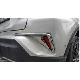 Resim Çmk Toyota Uyumlu C-hr 2016-2019 Arka Sis Kaplaması Nikelaj 