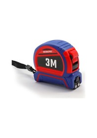 Resim Workpro Wp261040 3mx16mm Naylon Kaplama Sarı Çift Taraflı Manyetik Çelik Şerit Metre Standart 