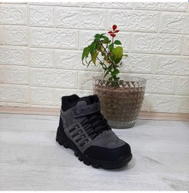 Resim Black Sea 542 Füme Kürklü Fermuarlı Cırtlı Erkek Çocuk Bot 001 