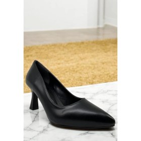 Resim Massima Y0125 Siyah Kadın Stiletto Tam Ortopedik Kadın Topuklu Ayakkabı 