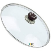 Resim Tencere Sahan Tava Cam Kapağı Kapak 28 Cm Vişne Çürüğü Tutma Tepesi 
