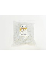 Resim W-c6 Beyaz Plastik Kapama Parçası 1 Paket 100 Adet 