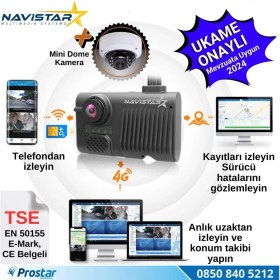 Resim Navistar Servis Mevzuatına Uygun 3 Kameralı Monitör Çıkışlı 4G Gp 