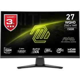 Resim 27 MSI MAG 275CQF E18 2560x1440 (WQHD) CURVE 1500R RAPID VA 180HZ 0.5MS FREESYNC Gaming Monitor 