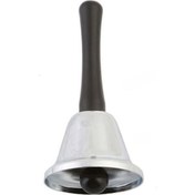 Resim Samdoo Gümüş Renkli El Çanı - Bar Ktv Restoran Zil - Yardım Çağırma, Evcil Hayvan Eğitimi, Oyunlar İçin 12.5cm Çelik Zil Gümüş 