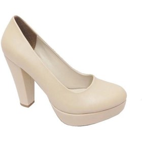 Resim Aydemir 2042-21 Deri 30mm Platform Topuk Kadın Ayakkabı 