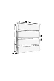 Resim mokaparkavm Akasya Duvara Monte Katlanabilir Tabure Çok Amaçlı Tabure Engelli Oturağı 