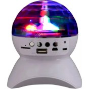 Resim Teknomila LED Işıklı Disko Topu Şarjlı Bluetooth Hoparlör Tavan Işık Yansıtma 