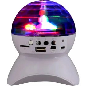 Resim Teknomila LED Işıklı Disko Topu Şarjlı Bluetooth Hoparlör Tavan Işık Yansıtma 