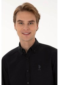Resim U.s. Polo Assn. Goxreg025k Siyah Erkek Gömlek 2225434 Siyah 