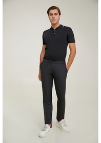Resim D's Damat Ds Damat Comfort Fit Siyah Düz Travel Kumaş Pantolon 5he03ob35322m 001 