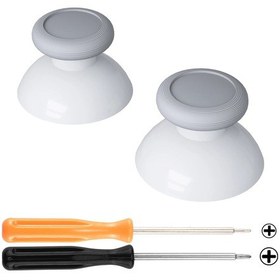 Resim Robot Beyaz Gri-extremerate Çift Renkli Joystick Thumbsticks Analog Nintendo Switch Pro Denetleyici İçin Phillips Tor 