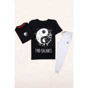 Resim Trendypassion Yingyang Baskılı Eşofman Takımı 