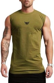 Resim Ghassy Co. Erkek Nem Emici Hızlı Kuruma Atletik Teknik Performans Sporcu Sıfır Kol T-Shirt 
