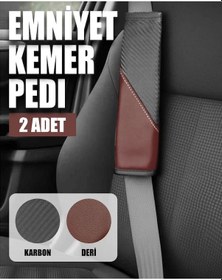 Resim Comfortdrive Emniyet Kemer Pedi Seti - Boyun Ve Omuz Koruyucu Kemer Pedi 2'li Paket - Siyah Bordo 