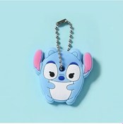 Resim Mınıso 46 Modelli Toptan Anime Anahtarlık Kapağı - Minnie Karikatür Taşınabilir Anahtarlık Tutucu Gökyüzü Mavi Kırmızı 