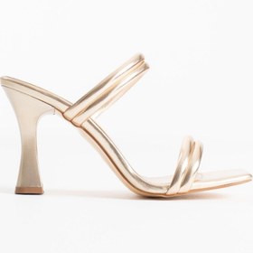 Resim Celinora Petra Kadın Altın Topuklu Terlik 