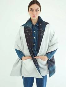 Resim Ipek Akarca %100 Silk Night Pancho - Tek beden 