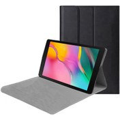 Resim Microcase Samsung Galaxy Tab A 8.0 2019 T290 T295 Sleeve Serisi Mıknatıs Kapak Standlı Kılıf - Siyah 